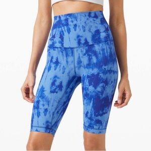 Lululemon Align Super High Rise 10” Short in Game Day Blue Multi Size 4